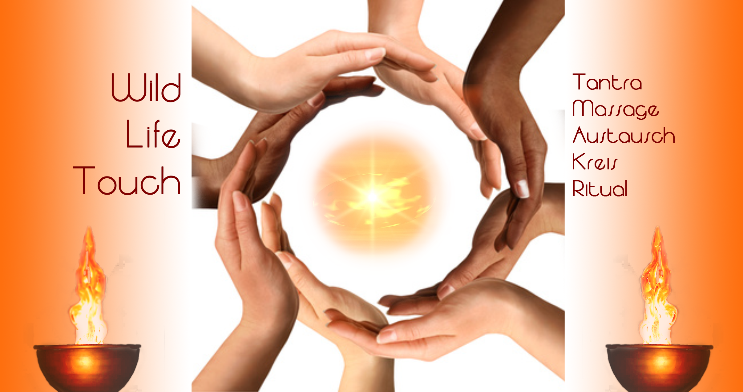 Wild Life Touch Erlebnisabend Tantra-Massage-Kreis-Ritual Veranstaltungsbild chono tandana sinnlichkeit achtsamkeit erotik begegnung singles paare