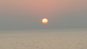 Sonnenuntergang im Smog - Indien Reisebericht 2019