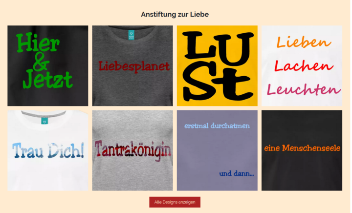 WildesLeben.berlin • Anstiftung zur Liebe • T-Shirts, Accesoires & mehr